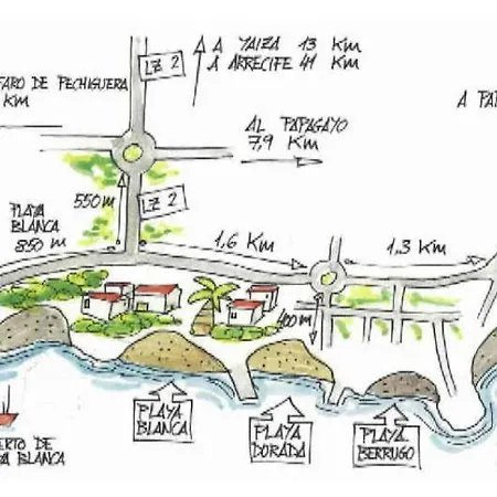 Βίλα In Playa Blanca Sleeps 6 Includes Swimming Pool And Air Con 8